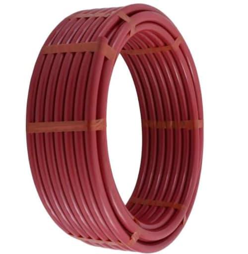 A coil of pex pipe