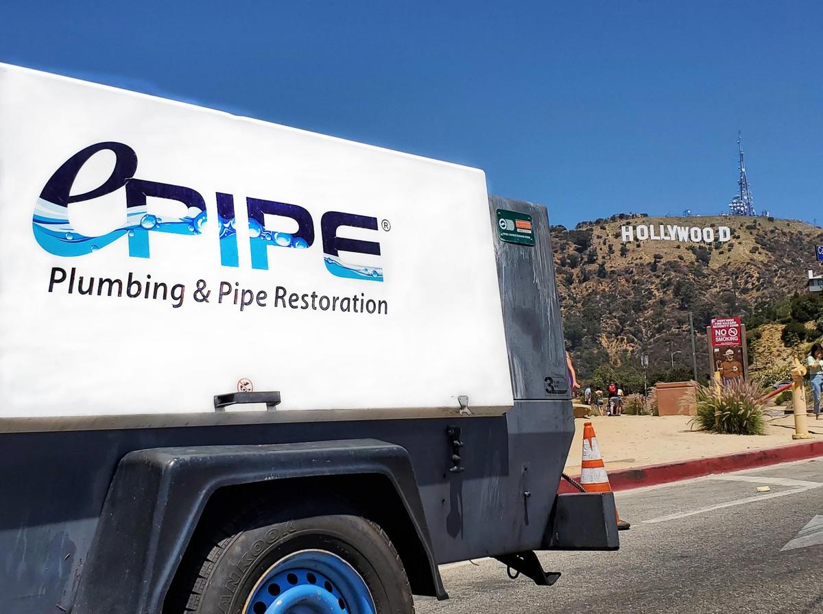 A truck with the ePipe logo