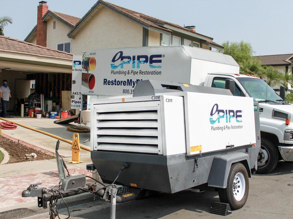 A mobile generator outside a home