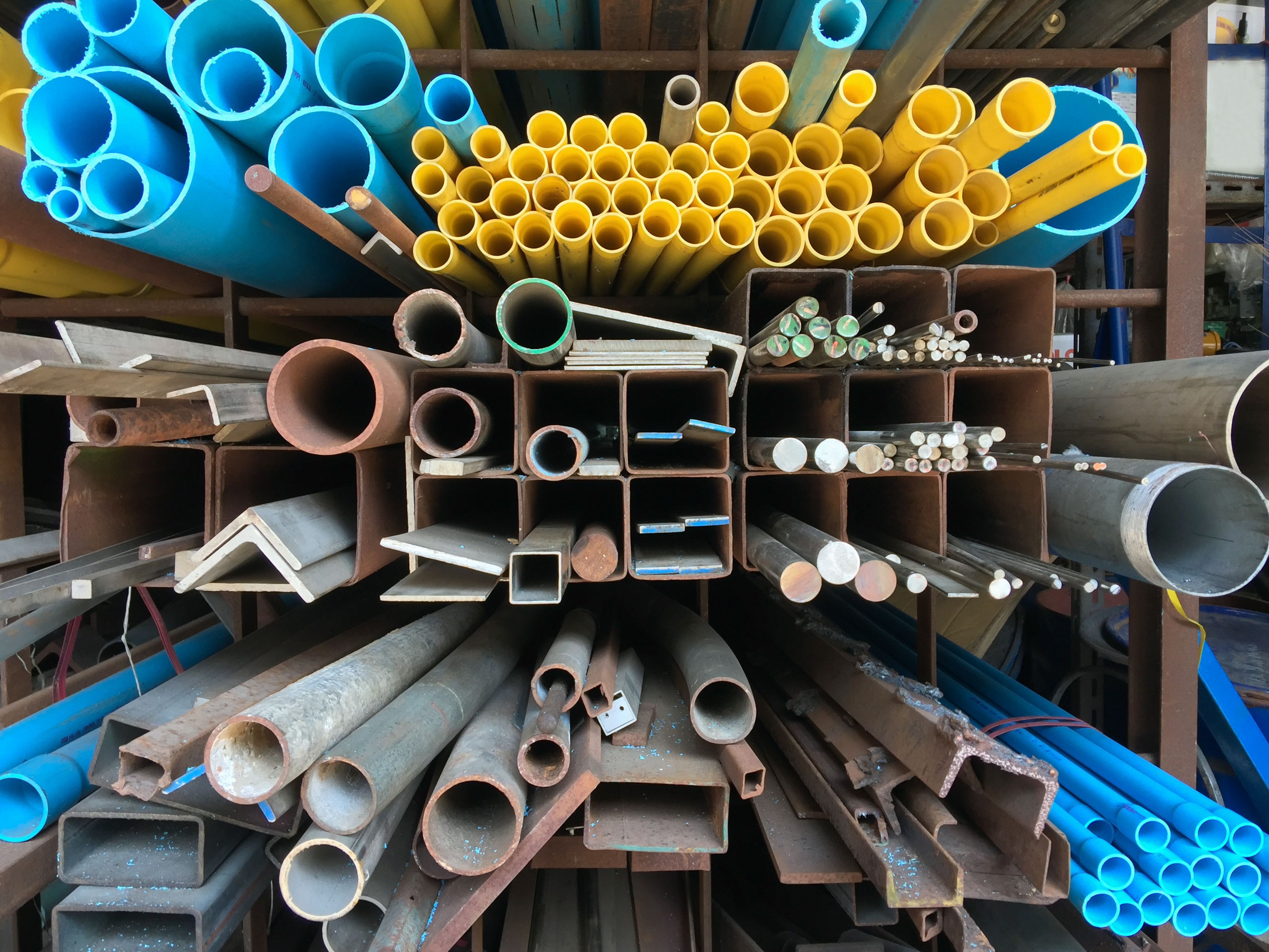 Types of plumbing pipes.